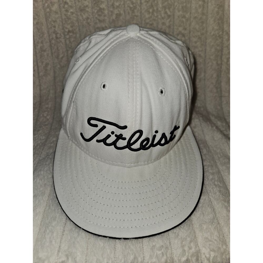 Vintage New Era Titleist FJ 59fifty Hat Embroidered Size 7 5/8 Made in USA